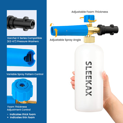 - Sleekax Snow Foam Lance | Karcher K Series K2 K3 K4 K5 K6 K7 Pressure Washer -