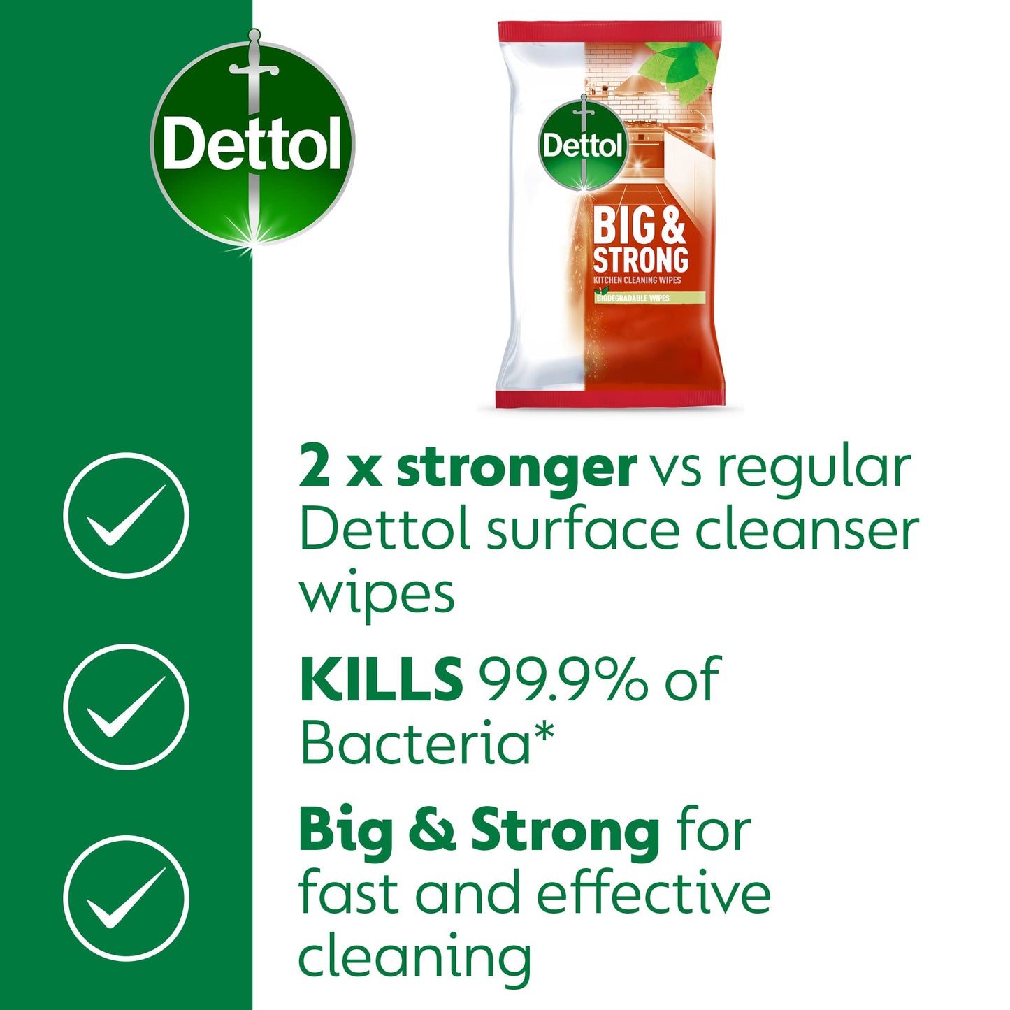 Dettol Big Wipes, Total 150 Wipes (6 Packs X 25), Heavy Duty Wipes, Ultra Grime Wipes, Kitchen Wipes, Kitchen Cleaner, Antibacterial, Disinfectant, Disinfectant Wipes, Household Cleaners