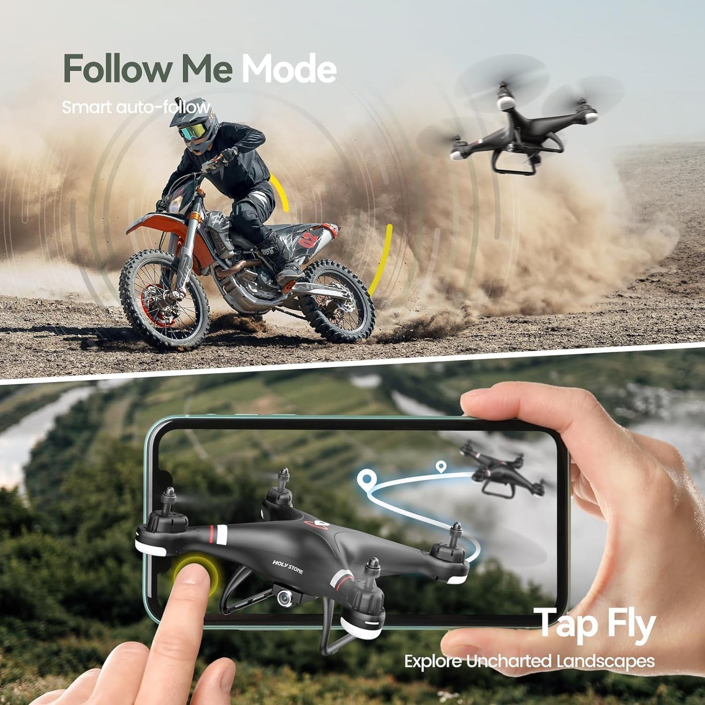 - Holy Stone HS110G GPS FPV Drone | 2K HD Live Video Camera -