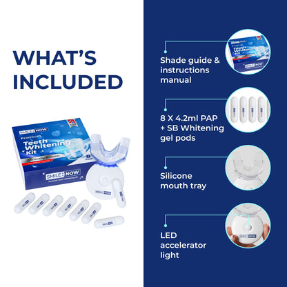 - Teeth Whitening Kit  | 8 Teeth Whitening Gel Pods 33.6ml | hi vis Smile Teeth Whitening Gel -