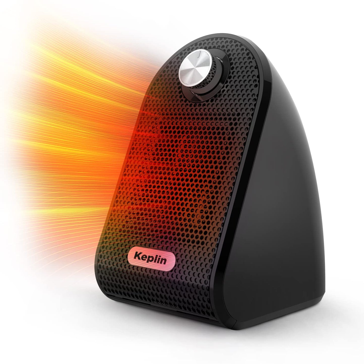- KEPLIN Black Ceramic Desk Heater | 500W Low Energy Consumption | Silent Heater -