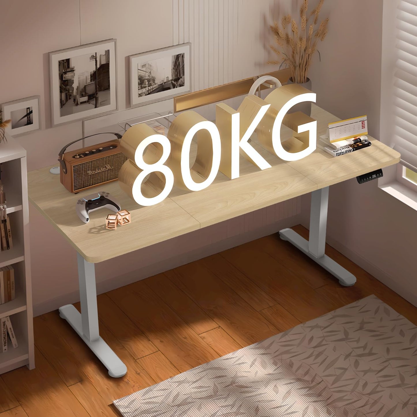 - Homall Electric Standing Desk | 140x70cm | Height Adjustable Desk | USB Charging -