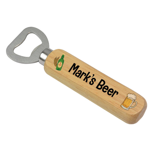 - PERSONALISED Wooden Bottle Opener | Gifts for Him -