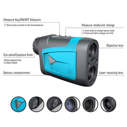 - Mileseey Professional Precision 660Yards Golf Range Finder | Slope Compensation -
