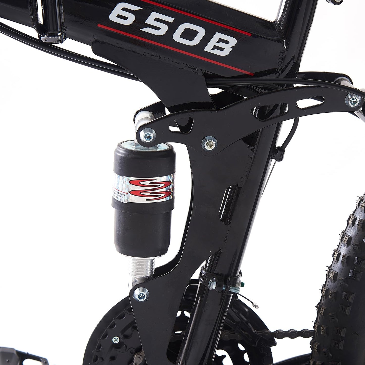 BSTSEL 27.5Inch Adult Folding Mountain Bike,Dual Suspension Mountain Bikes with 27.5 Inches 3-Spoke Wheel, Shimano 21 Speed Mens and Womens Foldable Mountain Bicycle (Black& Blue)