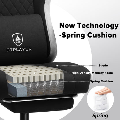 - GTPLAYER Fabric Gaming Chair | Computer Desk Chair  | Lumbar Support Heavy Duty -