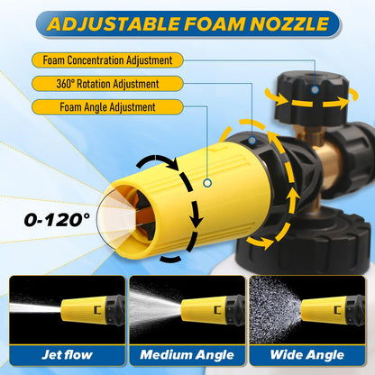 = MaxAwe High Pressure Jet Bottle Snow Foam Lance | 1000ML Cannon Washer -