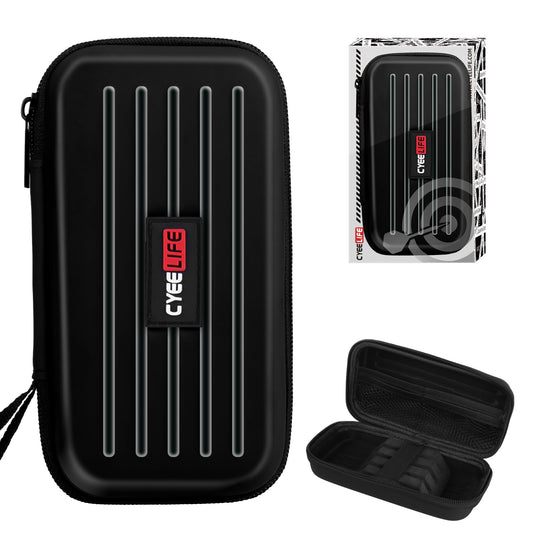 CyeeLife Dart Case,Darts Carrying Case for Steel Tip or Soft Tip Darts, Holds 3 Darts and Extra Accessories,Built-in Storage Tubes and Pockets for Flights, Tips, Shafts ect.