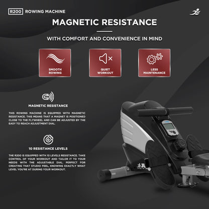 - JLL® R200 Luxury Home Rowing Machine | 2024 Model Rowing Machine -