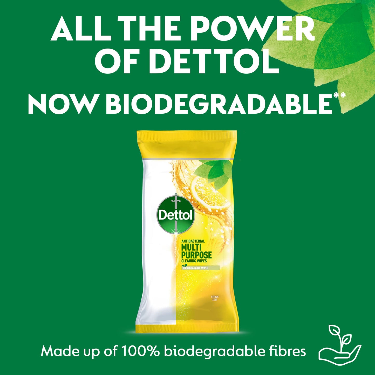 Dettol Antibacterial Multipurpose Cleaning Wipes, Citrus Zest Fragrance, Multipack of 3 x 105 Wipes, Total 315 Wipes