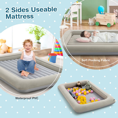 - Maxmass Kids Inflatable Travel Bed | Portable Air Mattress with Electric Pump -