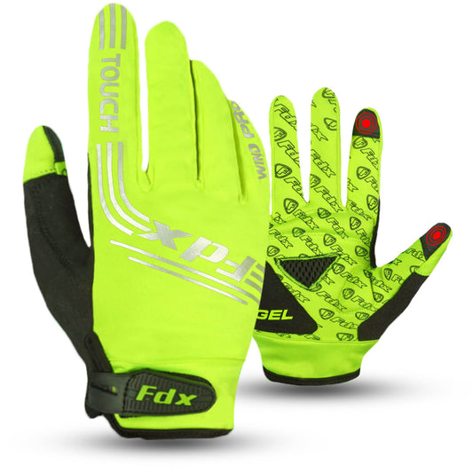 - FDX Full Finger Winter Cycling Gloves | Thermal Warm | Water Resistant | Windproof | Anti-Shocking Gel -