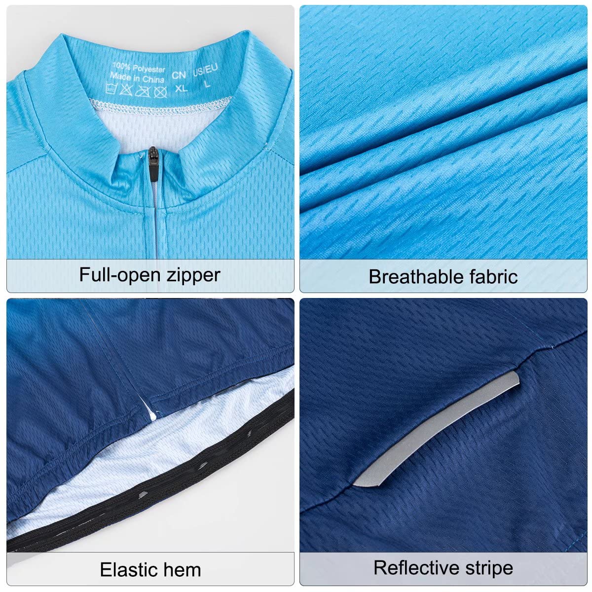 - ROTTO Cycling Jersey | Mens Short Sleeve Cycle Top | Bike Shirt -