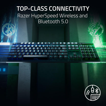 - Razer DeathStalker V2 Pro | Wireless Low-Profile Optical Gaming Keyboard | Wireless | Bluetooth 5.0 | UK Layout | Black -