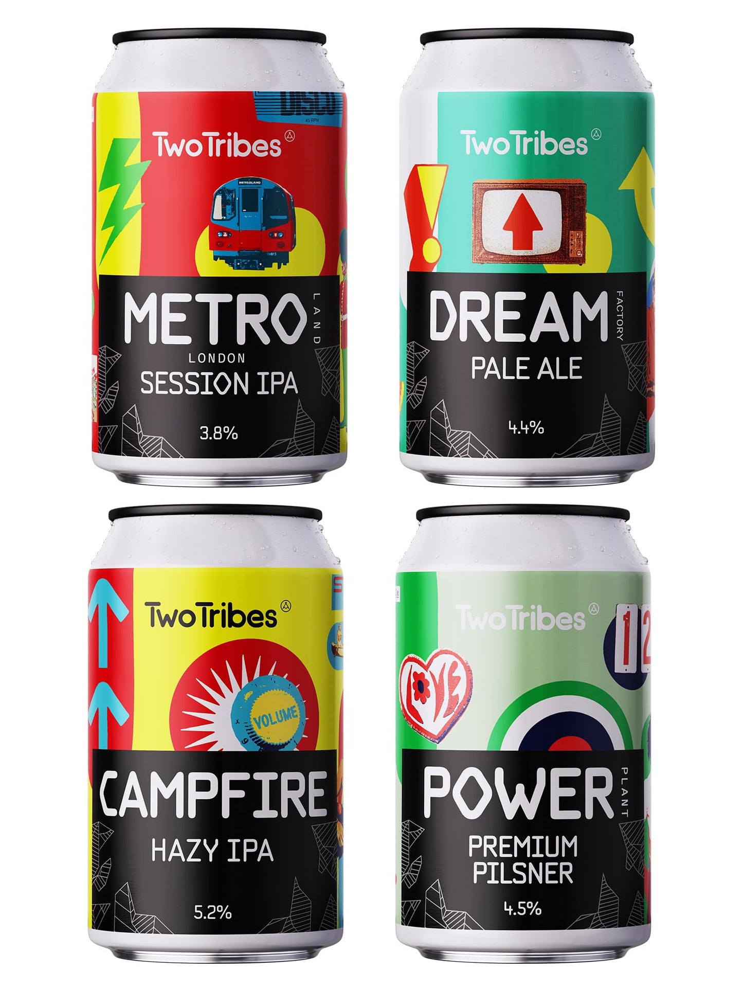- Two Tribes Mixed Core Range | 12x330ml | Craft Beer Cans -