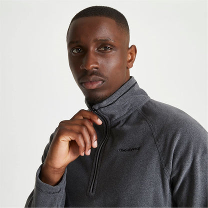 Craghoppers Mens Corey HZ Fleece Black Pepper Marl L