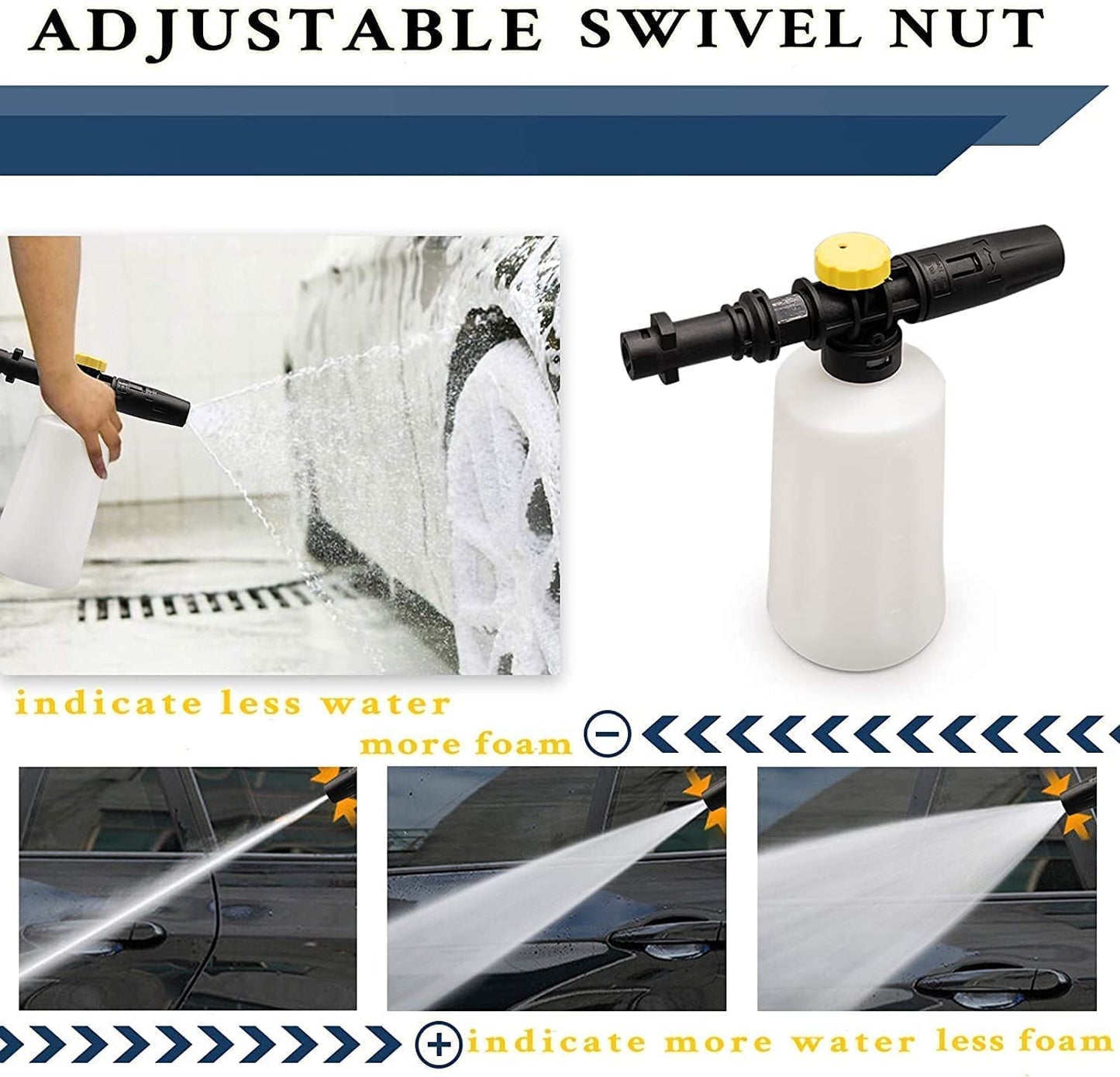 - High Pressure Jet Bottle Snow Foam Lance Cannon Washer for Karcher -