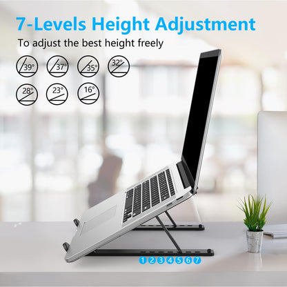 - Nayka Adjustable Laptop Stand | Portable Laptop Riser for Desk -