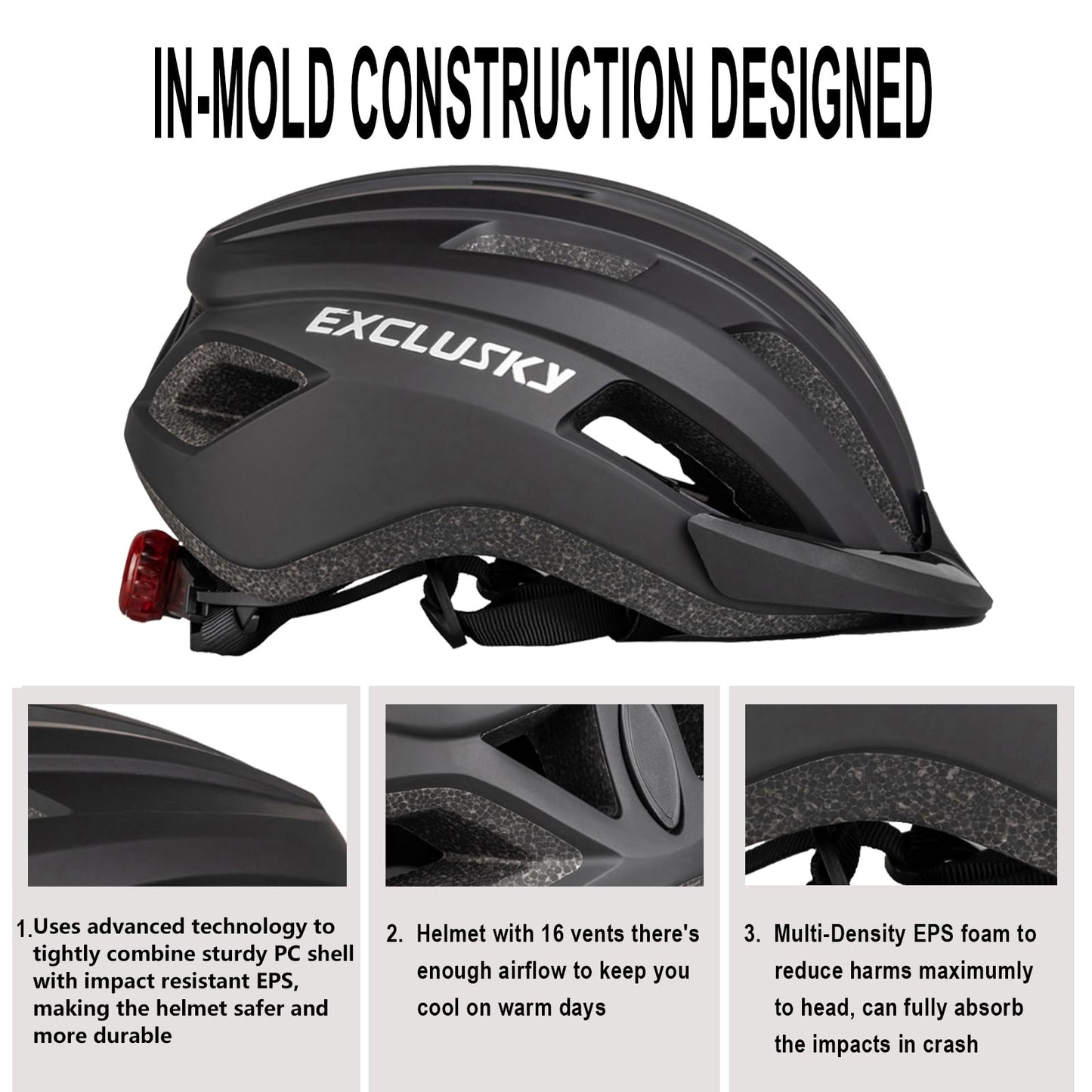 - Exclusky Bike Helmet | Cycle Helmet -