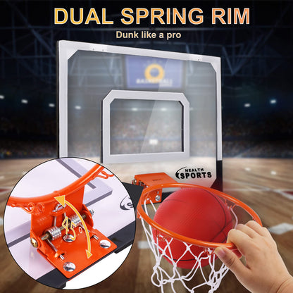 - SUPER JOY | Mini Basketball Hoop Indoor | Kids Wall Mounted Basketball Hoop -