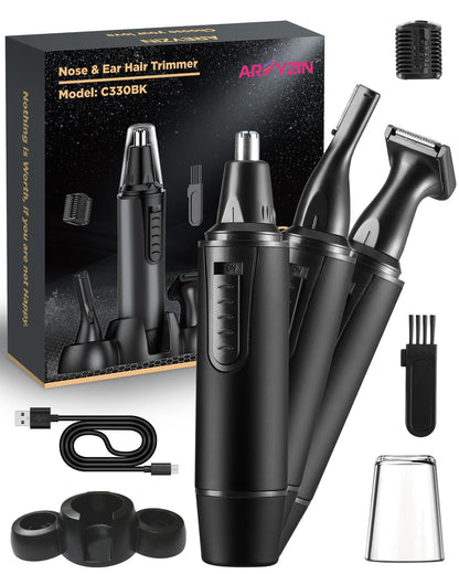 - Rechargeable Nose Hair Trimmer for Men | 2024 Painless Upgrade Nose Trimmer -