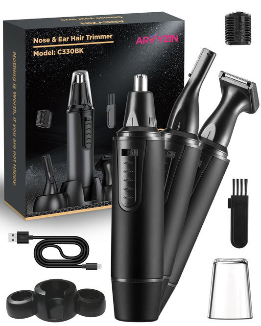 - Rechargeable Nose Hair Trimmer for Men | 2024 Painless Upgrade Nose Trimmer -