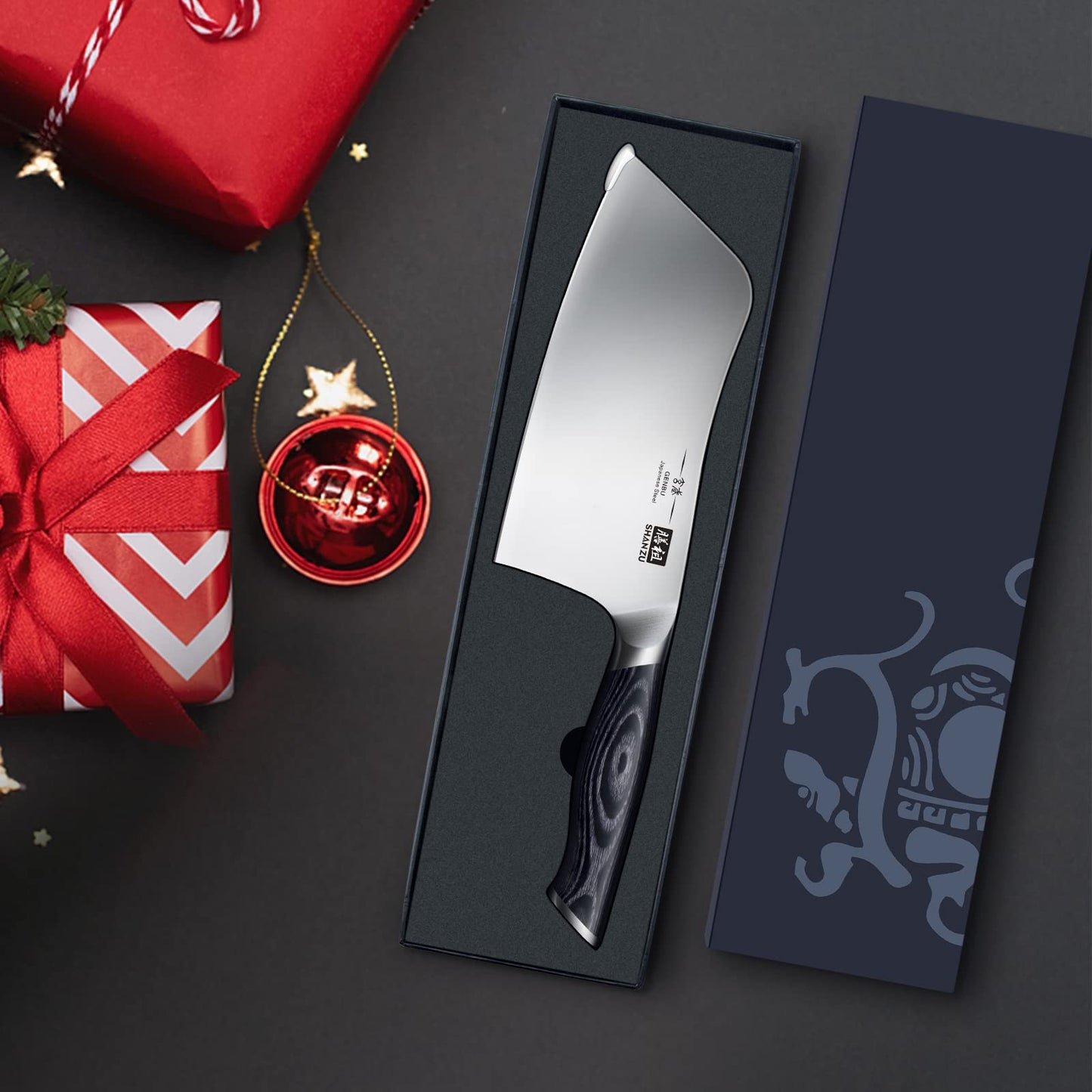 - SHAN ZU Chef Knife | 7 inch | Sharp Meat Cleaver Knife | Vegetable Chopper -