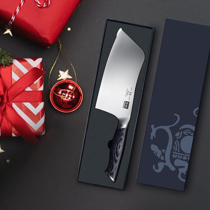 - SHAN ZU Chef Knife | 7 inch | Sharp Meat Cleaver Knife | Vegetable Chopper -