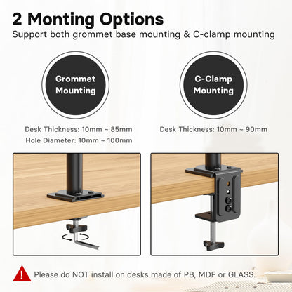 - Redbat Monitor and Laptop Stand | 13-32 inch LCD LED Screens | Adjustable Monitor Mount -