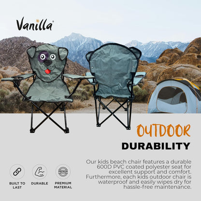 - Kids Camping Chair Kids Garden Chair | Toddler Saftey Lock | Lightweight Childs Compact Chair with Cup Holder -