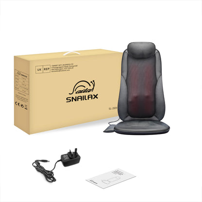 - Snailax Shiatsu Back Massager | Heat for Back Pain -