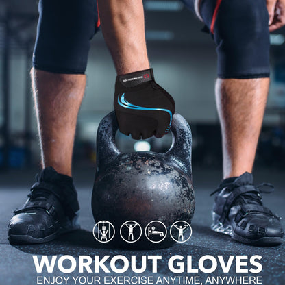 - WESTWOOD FOX Cycling Gloves for Men Women, Breathable Half Finger Mountain Bike