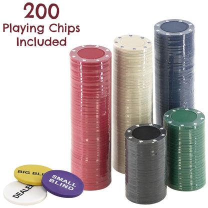 - The Magic Toy Shop | 200 Piece Poker Set Casino Style Game With Mat -