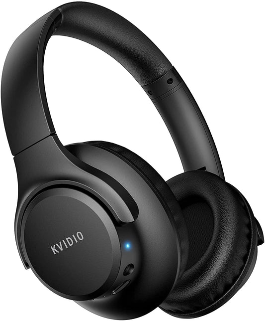 - KVIDIO Bluetooth Headphones | Over Ear | 65 Hours Playtime Wireless Headphones -