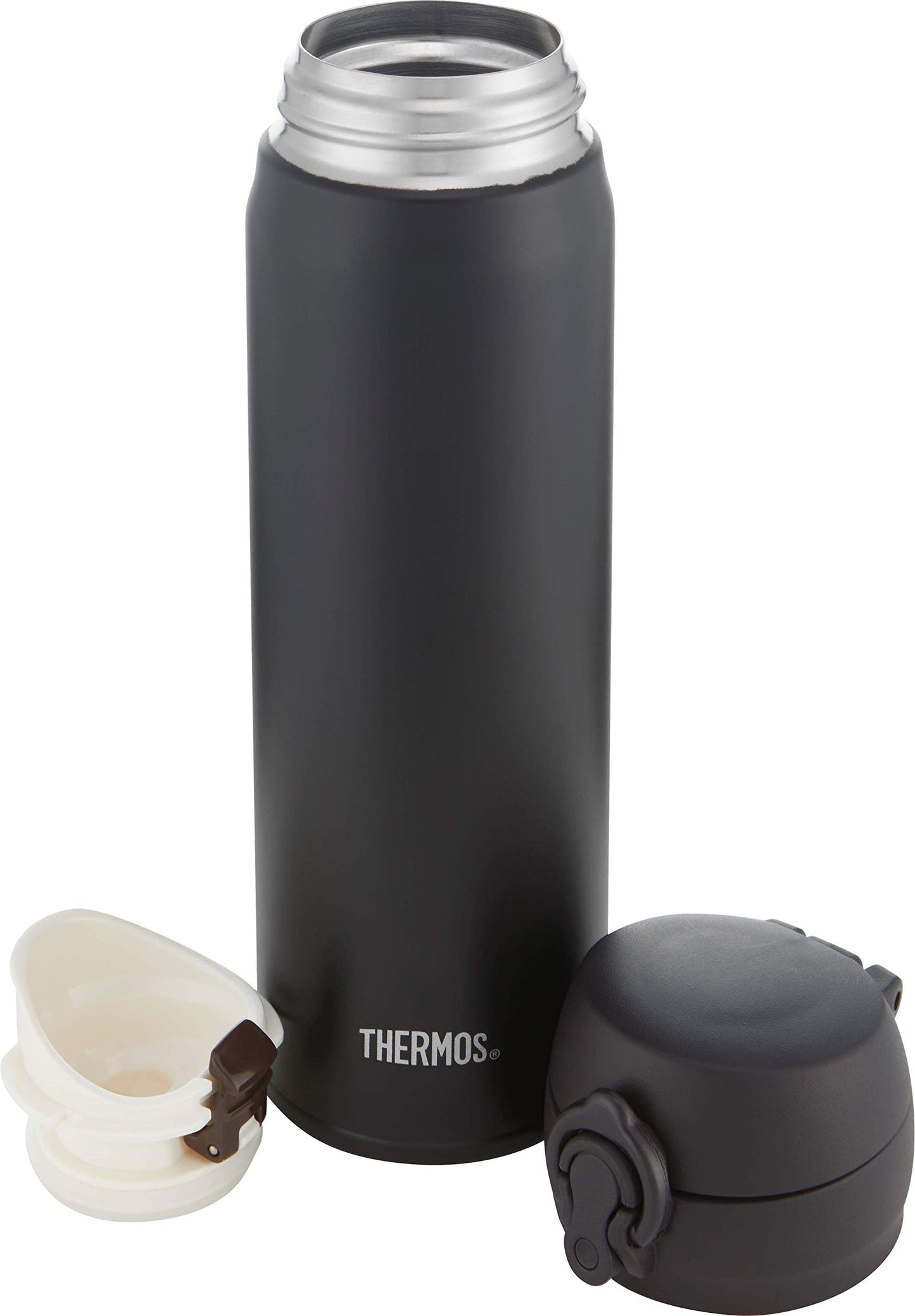 - Thermos Flask, Stainless Steel | Matt Black | 470 ml -