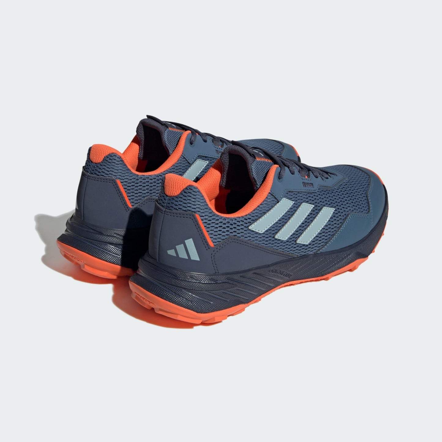 adidas Men's Tracefinder Trail Running Sneakers, Wonder Steel/Shadow Navy/Impact Orange, 9.5 UK