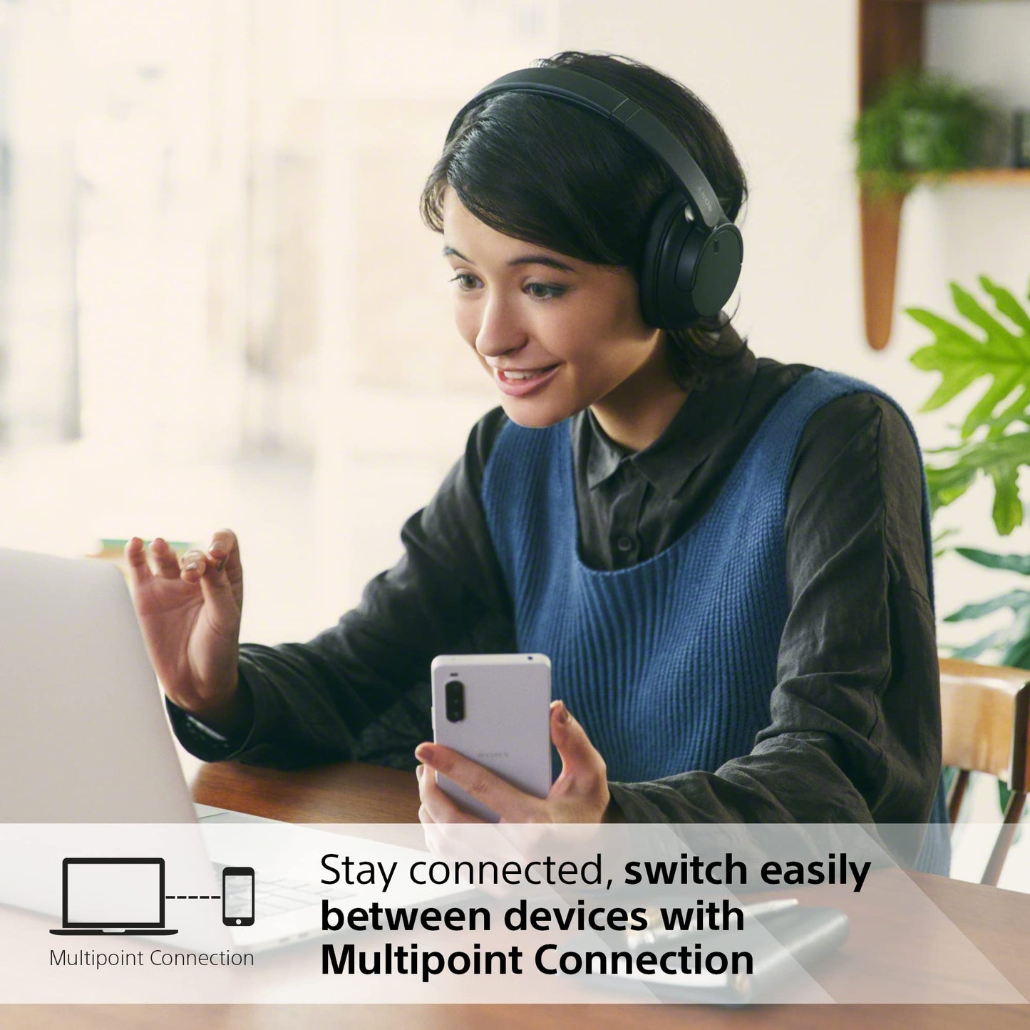 - Sony Noise Cancelling Wireless Bluetooth Headphones | Up to 35 hours battery life and Quick Charge | Black -