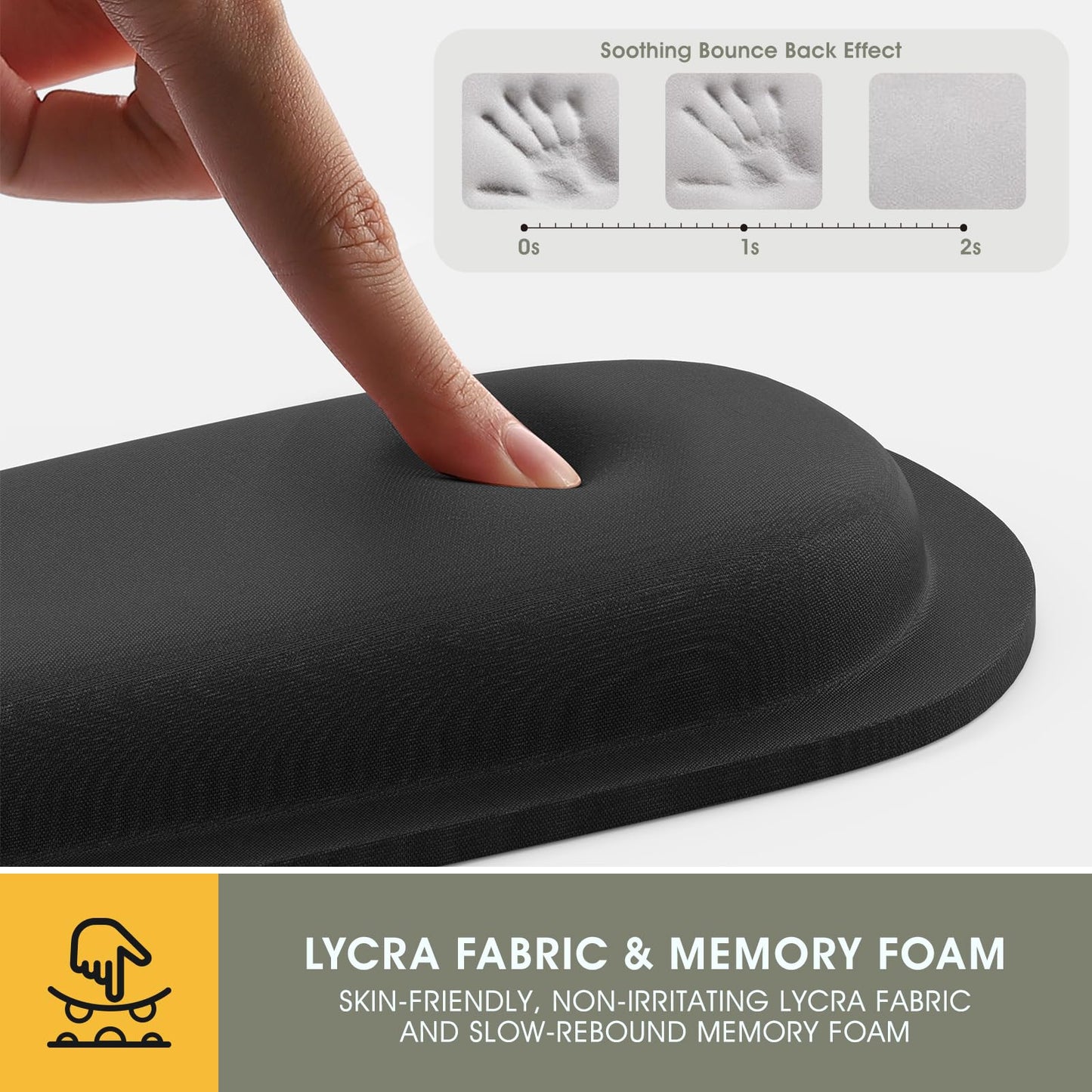 0 GIM Keyboard Wrist Rest Mouse Pad | Mouse Mat Keyboard Wrist Support Pad Set -