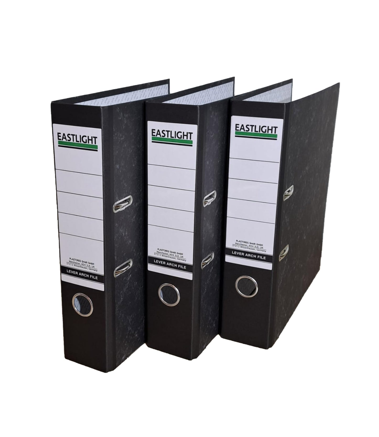 - Eastlight A4 Lever Arch Files Black & White Pack of 3 -