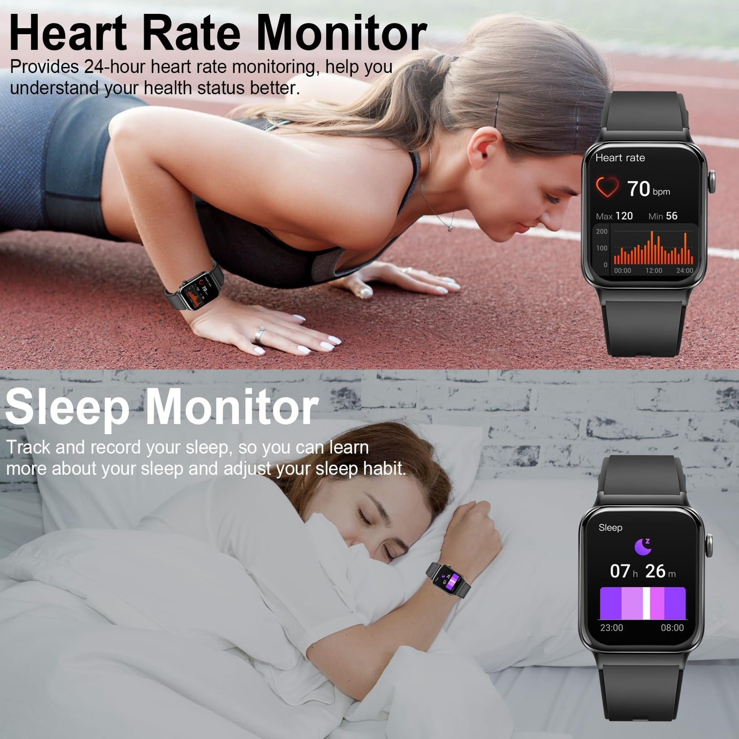- Smart Watch for Men Answer/Make Calls | 1.85" Touch Screen Smart Watches -