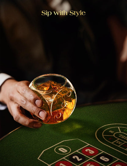 - Kollea Slot Whiskey Decanter Sets | 50.7 Oz Whiskey Decanter Set | 4 Glasses | Casino Style Decanter -