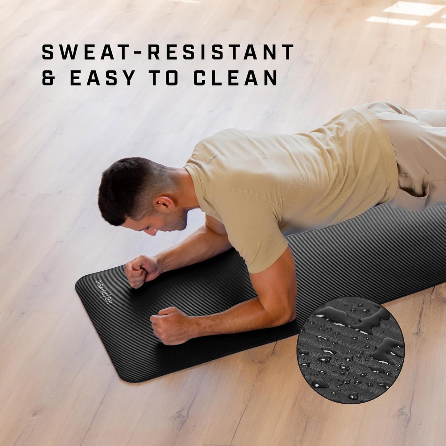 - Yoga Mat by KG Physio | 8mm Thick Yoga Mats for Women and Men | Foam Exercise Mats | Thick Non Slip Gym Mats Pilates Mat for Home Workout at Home Fitness | Foam Mats Thick Yoga Mat Strap Included
