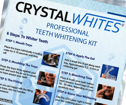 - Teeth Whitening Kit | 6X3ml Whitening Gels with LED Light | Sensitivity Free Formula -