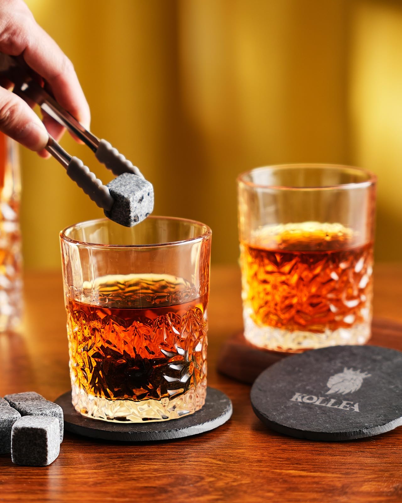 - Gift for Husband From Wife | Kollea Whiskey Decanter Set With Glasses & Whiskey Stones -