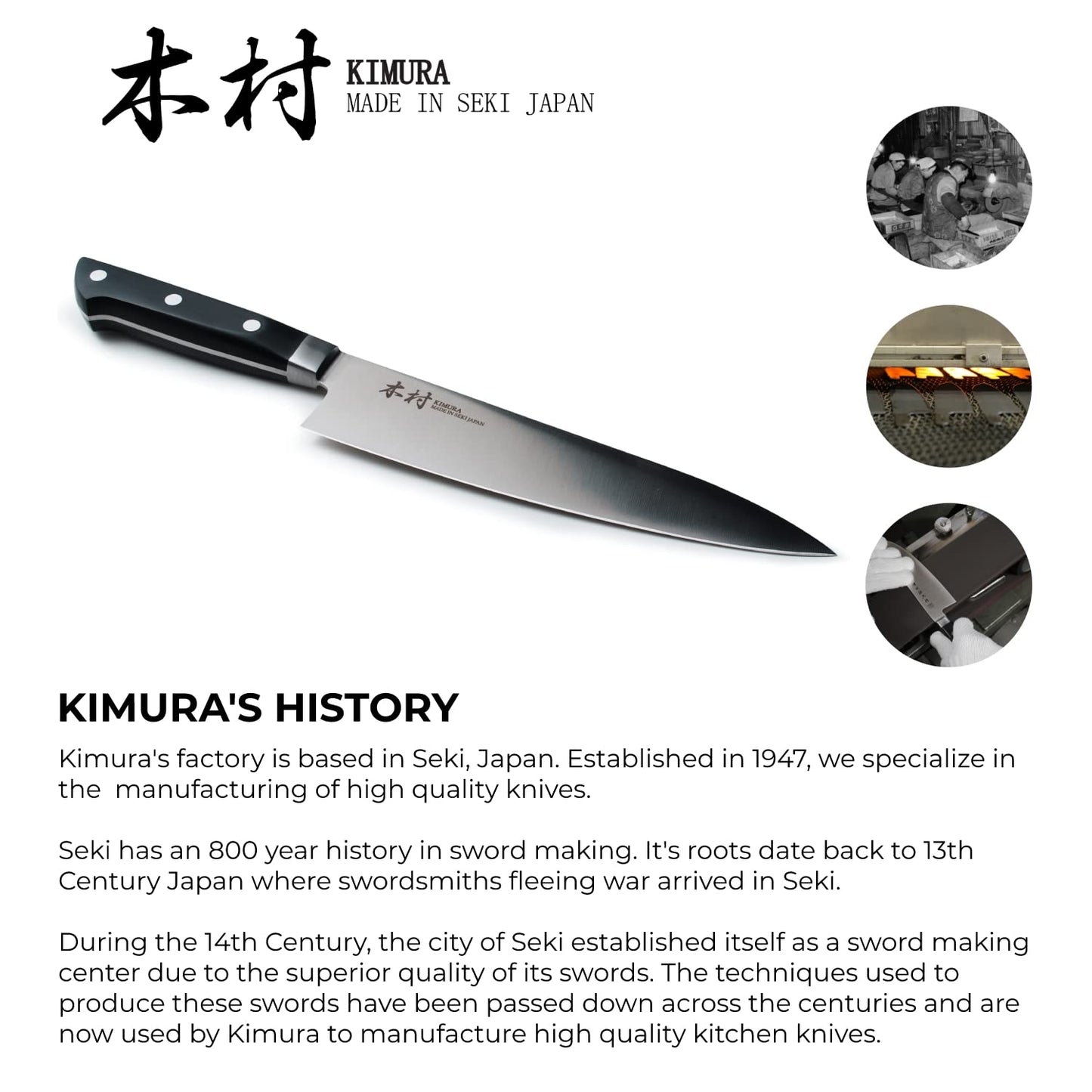 - Kimura Chef Knife | 8 inch Professional Kitchen Knife | Ultra Sharp -