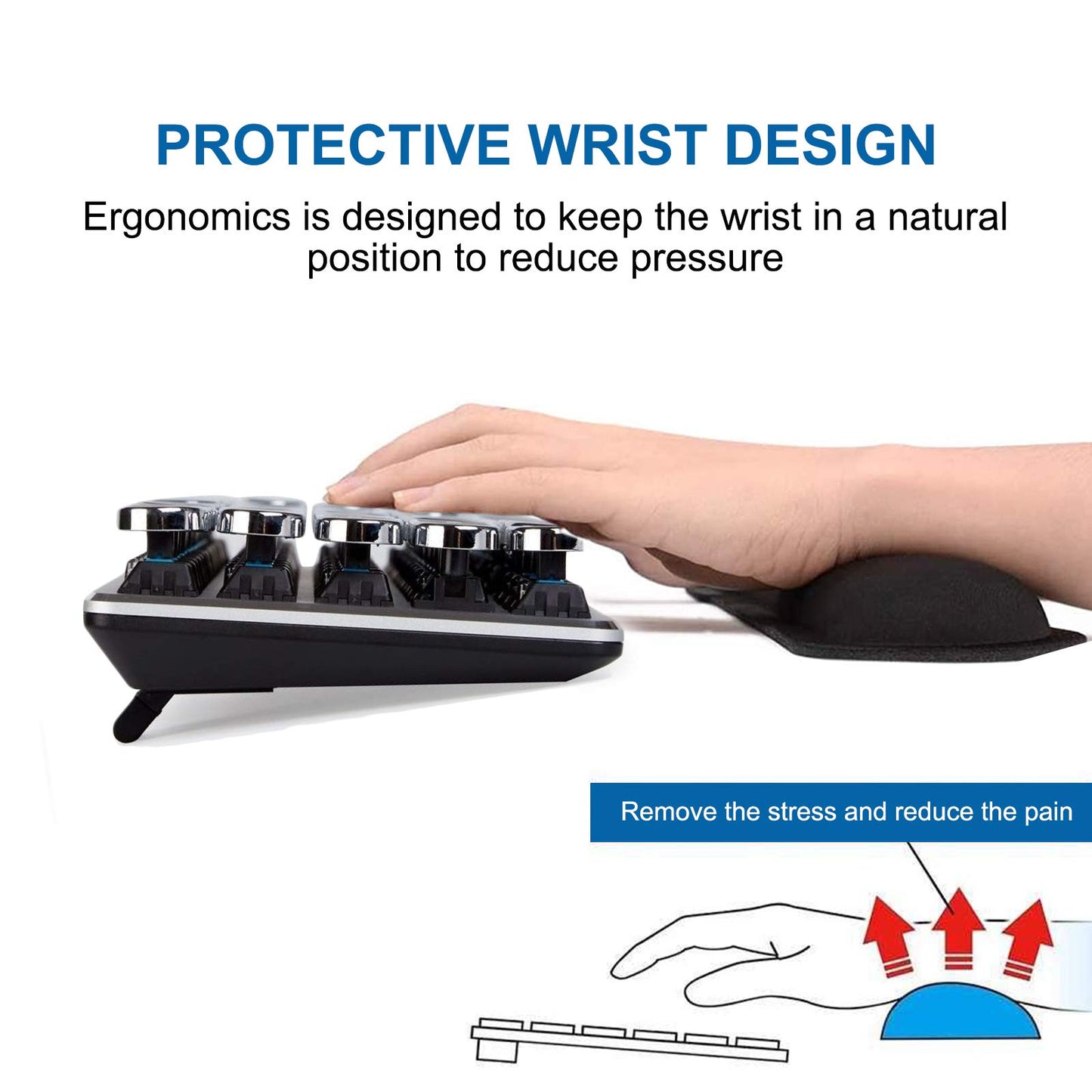 - Keyboard Wrist Rest Pad | WOVTE 3Pcs Wrist Rest Support Set with Mouse Pad -