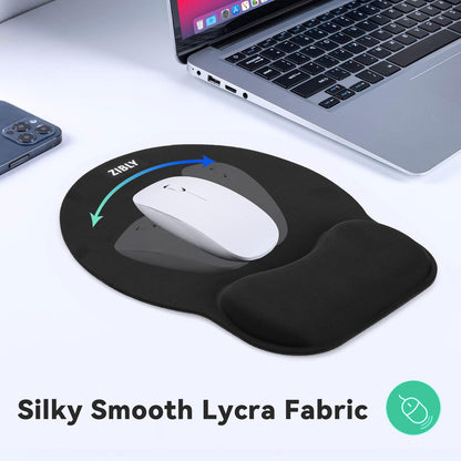- ZIBLY Keyboard wrist rest and Mouse mat wrist support, Comfortable Memory Foam Mouse pad wrist support cushion with Anti-Slip Grip for Office Computer Laptop Working Gaming