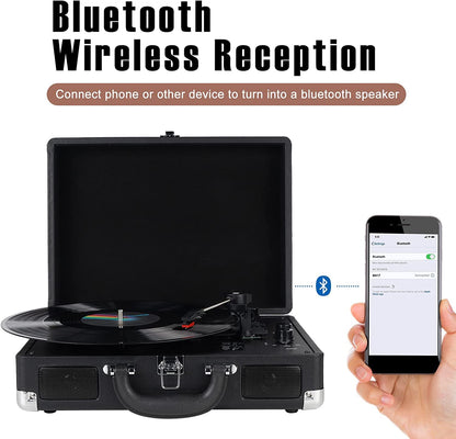 - DIGITNOW!Three Speeds Turntable Retro Record Player with Built-in Stereo Speakers -