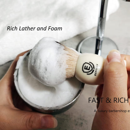 - Mens Shaving Brush | Echolly Shaving Brushes for Men | Shave Brush for Wet Shave -