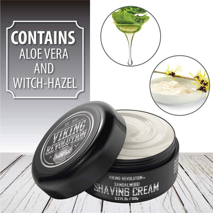 - Luxury Shaving Cream for Men | Sandalwood Scent | Soft, Smooth & Silky Shaving Soap -